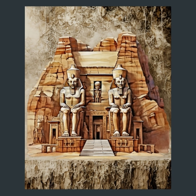 Egypt-Pyramids-Nile 30 Metal Wall Art and Desktop Mouse Pad by X2Metal