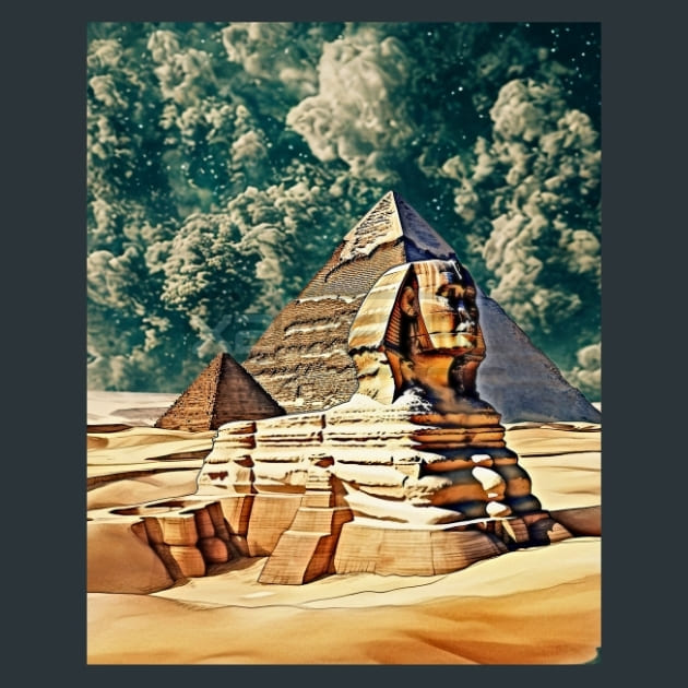 Egypt-Pyramids-Nile 5 Metal Wall Art and Desktop Mouse Pad by X2Metal