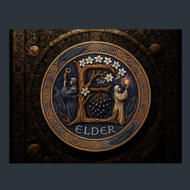 Elder-Zodiac-Signs-Celtic Metal Wall Art and Desktop Mouse Pad by X2Metal