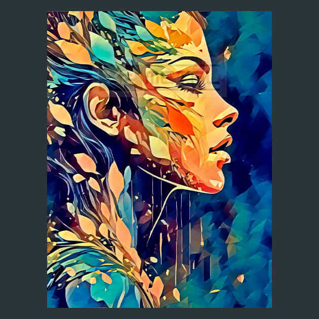 Elegant Profile Metal Prints