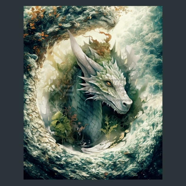 Elemental Dragon 15 Metal Wall Art and Desktop Mouse Pad by X2Metal