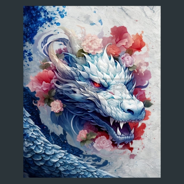 Elemental Dragon 18 Metal Wall Art and Desktop Mouse Pad by X2Metal