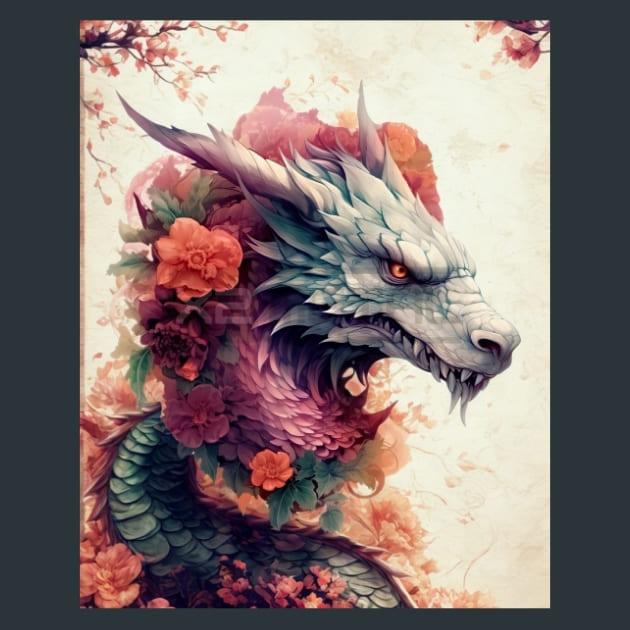 Elemental Dragon 19 Metal Wall Art and Desktop Mouse Pad by X2Metal