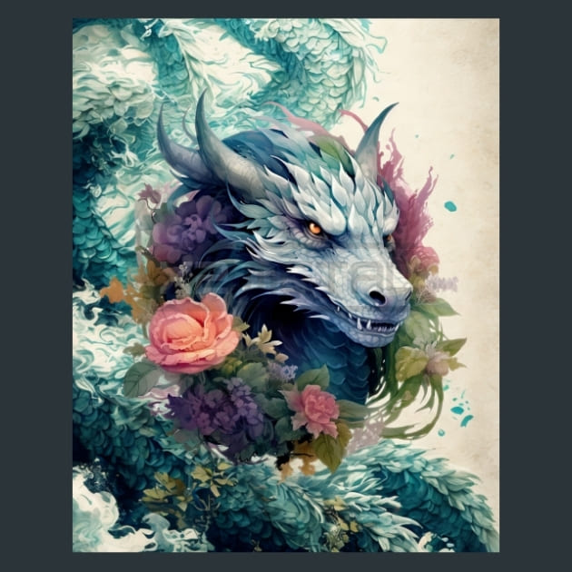 Elemental Dragon 22 Metal Wall Art and Desktop Mouse Pad by X2Metal