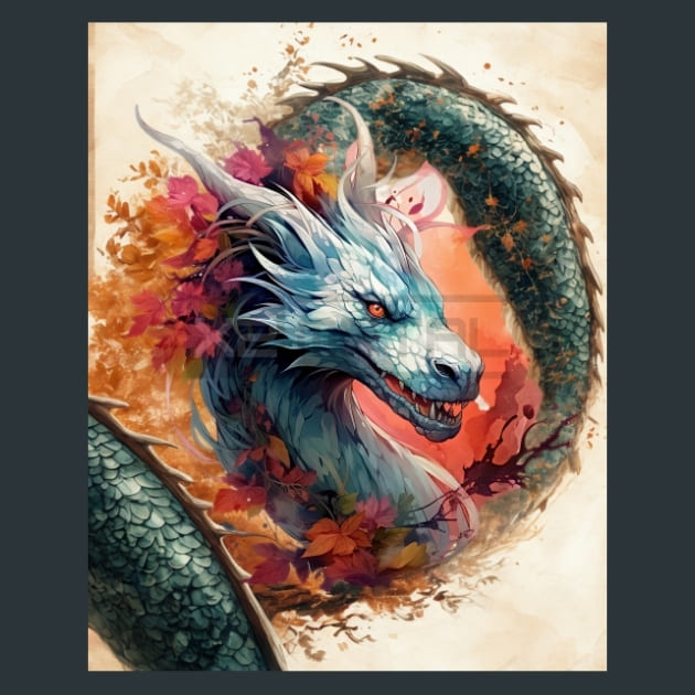 Elemental Dragon 6 Metal Wall Art and Desktop Mouse Pad by X2Metal