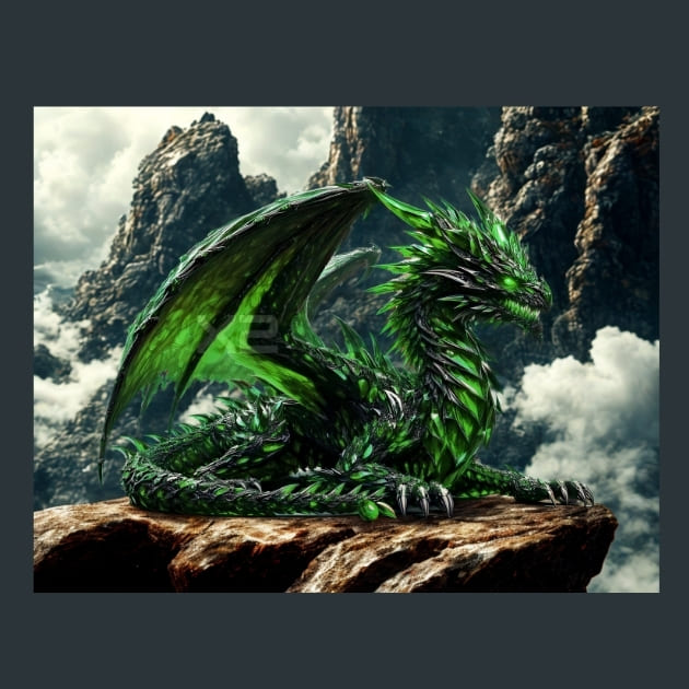 Emerald_Dragon_metal_prints_posters_mouse_pads