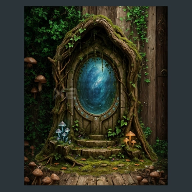 Enchanted-Forestl-Magical-Forest-metal-prints-posters-mouse-pads