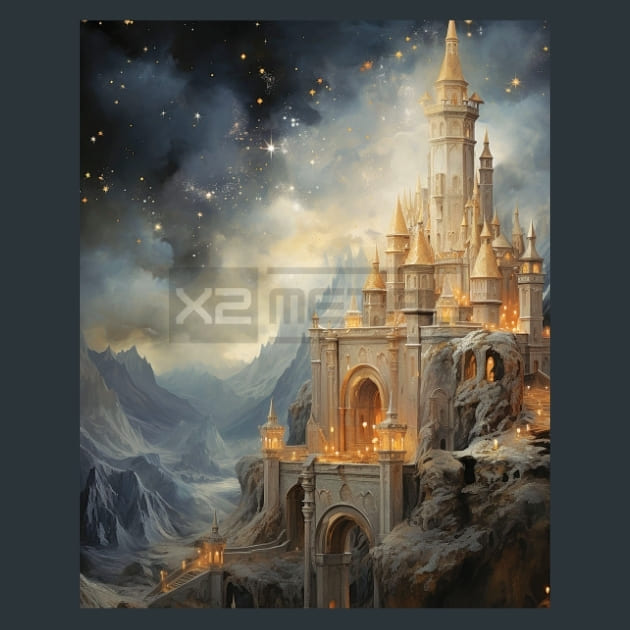 Enchanted Stars 100 Metal Wall Art and Desktop Mouse Pad by X2Metal