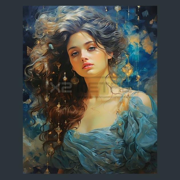 Enchanted Stars 11 Metal Wall Art and Desktop Mouse Pad by X2Metal