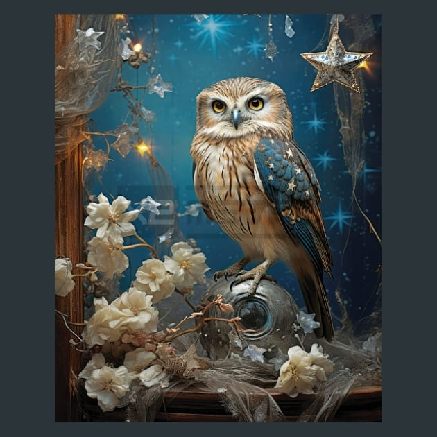 Enchanted Stars 13 Metal Wall Art and Desktop Mouse Pad by X2Metal