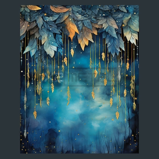Enchanted Stars 17 Metal Wall Art and Desktop Mouse Pad by X2Metal