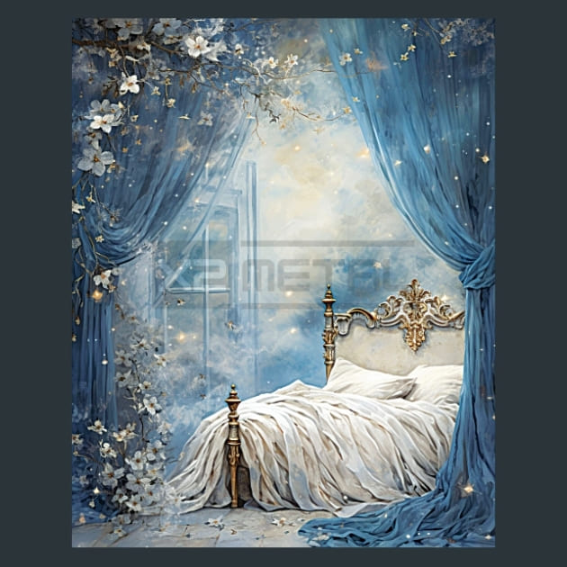 Enchanted Stars 32 Metal Wall Art and Desktop Mouse Pad by X2Metal