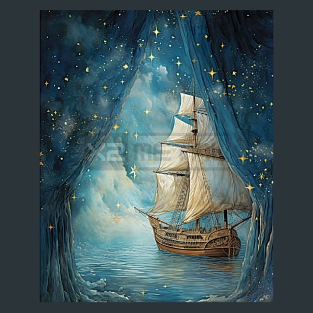 Enchanted Stars 37 Metal Wall Art and Desktop Mouse Pad by X2Metal