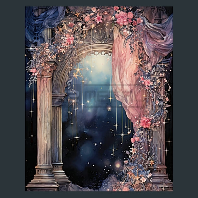 Enchanted Stars 38 Metal Wall Art and Desktop Mouse Pad by X2Metal