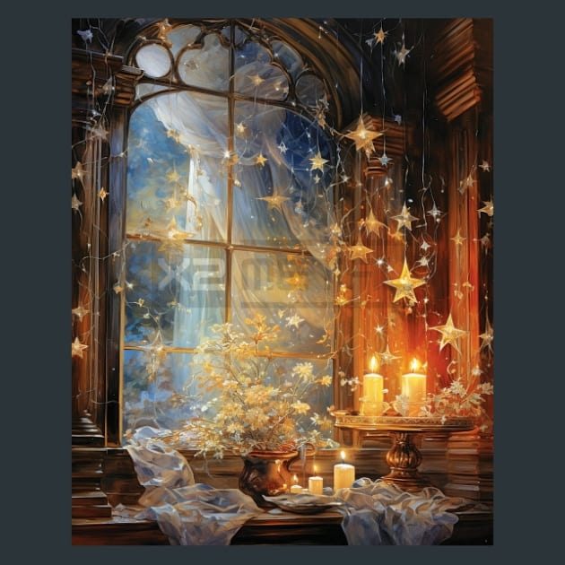 Enchanted Stars 41 Metal Wall Art and Desktop Mouse Pad by X2Metal