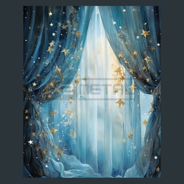 Enchanted Stars 43 Metal Wall Art and Desktop Mouse Pad by X2Metal