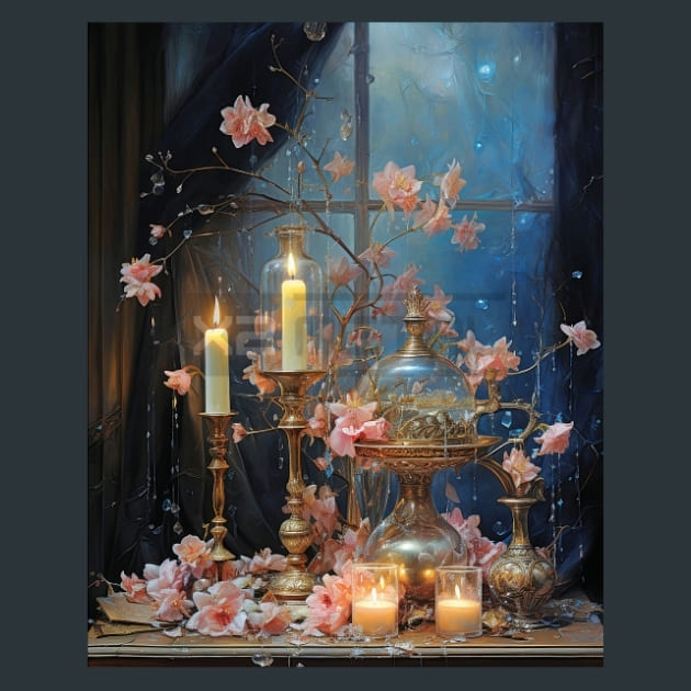 Enchanted Stars 44 Metal Wall Art and Desktop Mouse Pad by X2Metal