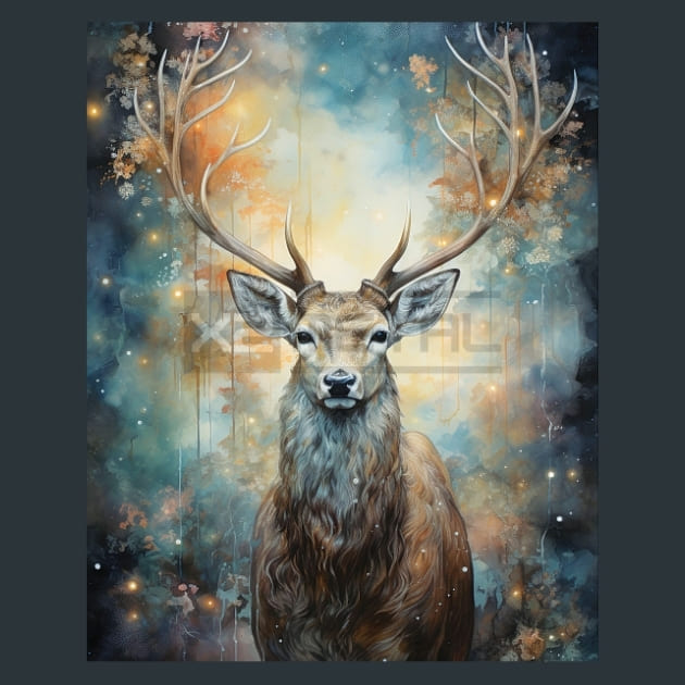 Enchanted Stars 45 Metal Wall Art and Desktop Mouse Pad by X2Metal
