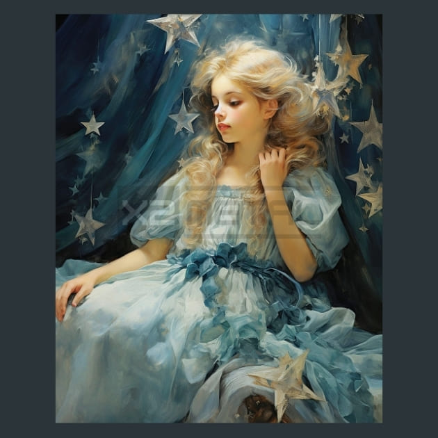 Enchanted Stars 56 Metal Wall Art and Desktop Mouse Pad by X2Metal