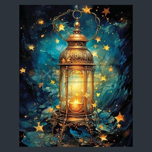 Enchanted Stars 62 Metal Wall Art and Desktop Mouse Pad by X2Metal
