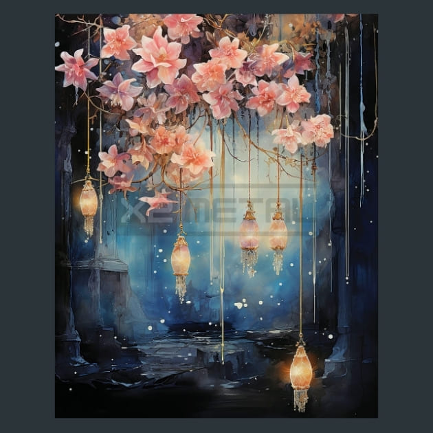 Enchanted Stars 65 Metal Wall Art and Desktop Mouse Pad by X2Metal