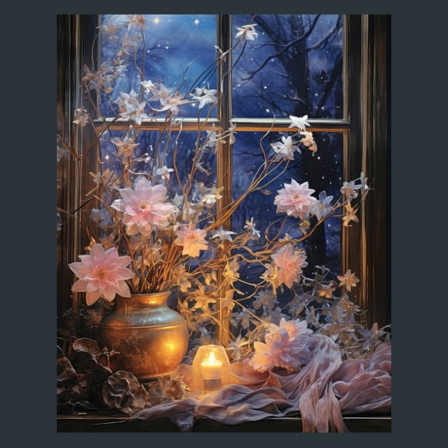 Enchanted Stars 94 Metal Wall Art and Desktop Mouse Pad by X2Metal
