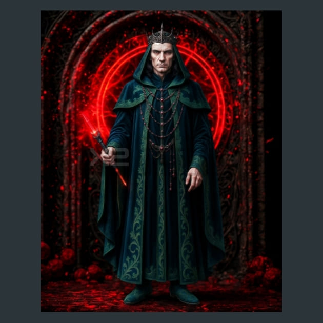 Enchanter-Gothic Alchemy Metal Wall Art and Desktop Mouse Pad by X2Metal