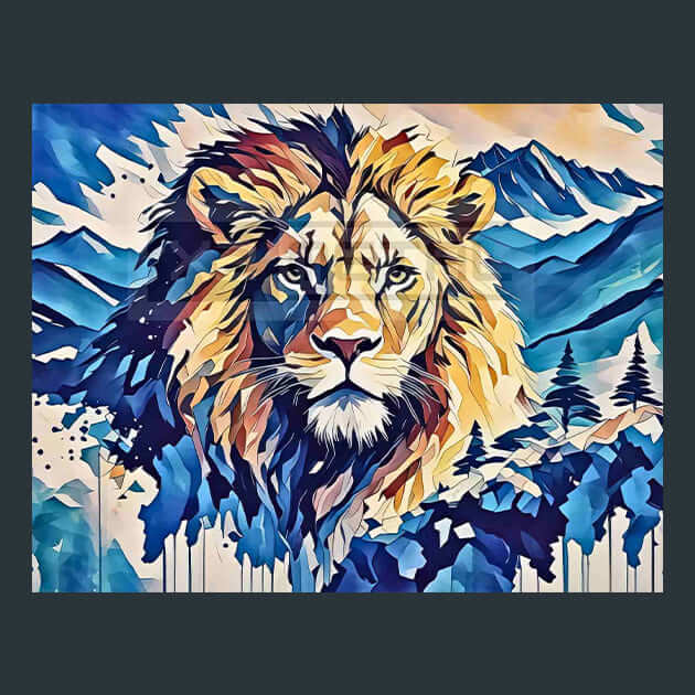 Eternal Lion Metal Wall Art and Desktop Mouse Pad by X2Metal
