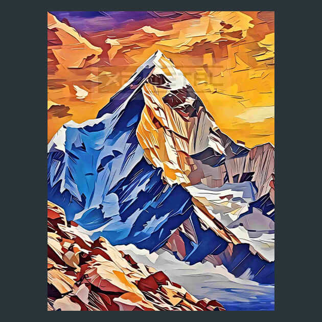 Everest Summit – Metal Print &amp; Mouse Pad | ChromaLuxe | Made in Iowa USA