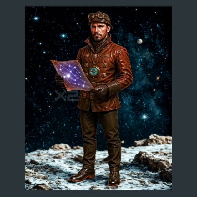 Expedition Navigator-Steampunk Metal Wall Art and Desktop Mouse Pad by X2Metal