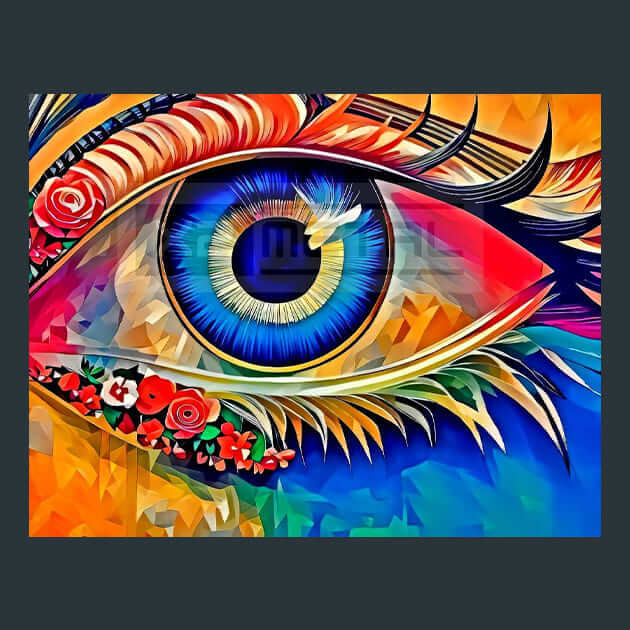 Eyelash Beauty Metal Wall Art and Desktop Mouse Pad by X2Metal
