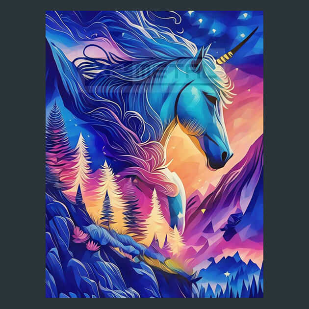 Fairytale Unicorn – Metal Print &amp; Mouse Pad | ChromaLuxe | Made in Iowa USA