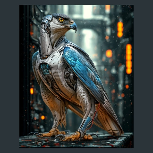 Falcon_Mechanimals_metal_prints_posters_mouse_pads