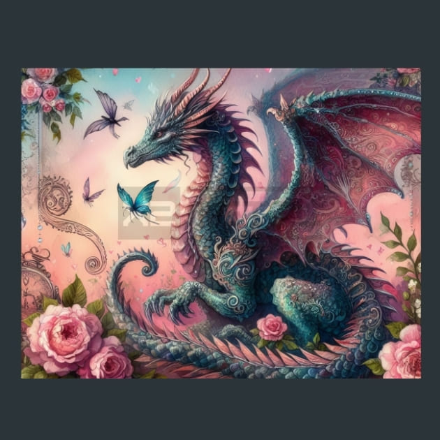 Fantasy Dragon 41 – Metal Print &amp; Mouse Pad | ChromaLuxe | Made in Iowa USA