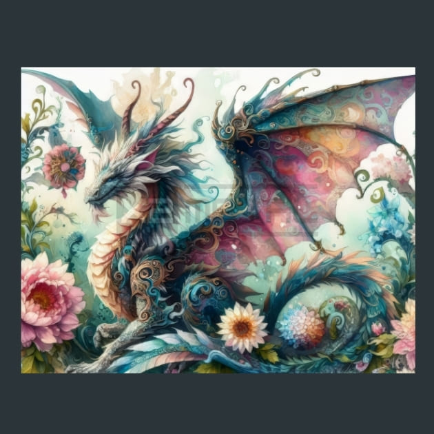 Fantasy Dragon 42 – Metal Print &amp; Mouse Pad | ChromaLuxe | Made in Iowa USA