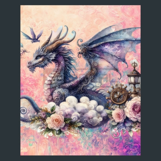 Fantasy Dragon 4 – Metal Print &amp; Mouse Pad | ChromaLuxe | Made in Iowa USA