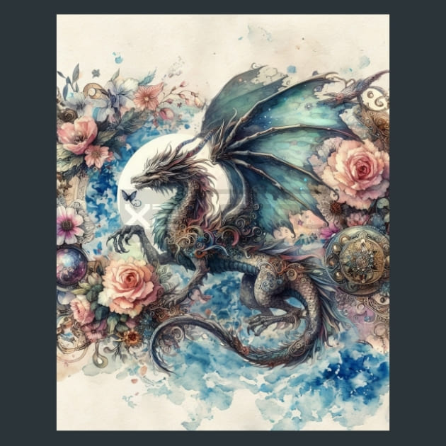Fantasy Dragon 7 – Metal Print &amp; Mouse Pad | ChromaLuxe | Made in Iowa USA