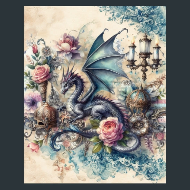 Fantasy Dragon 9 – Metal Print &amp; Mouse Pad | ChromaLuxe | Made in Iowa USA