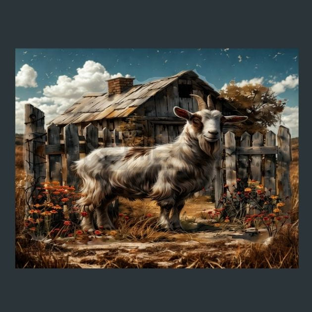 Farm Animals 14 Metal Wall Art and Desktop Mouse Pad by X2Metal