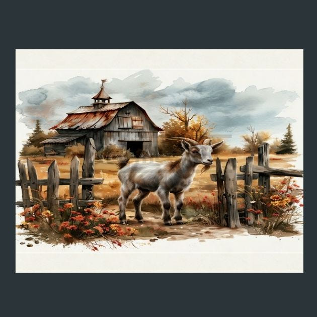 Farm Animals 3 Metal Wall Art and Desktop Mouse Pad by X2Metal