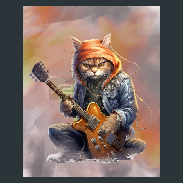 Feathers &amp; Fury Cat Metal Wall Art and Desktop Mouse Pad by X2Metal