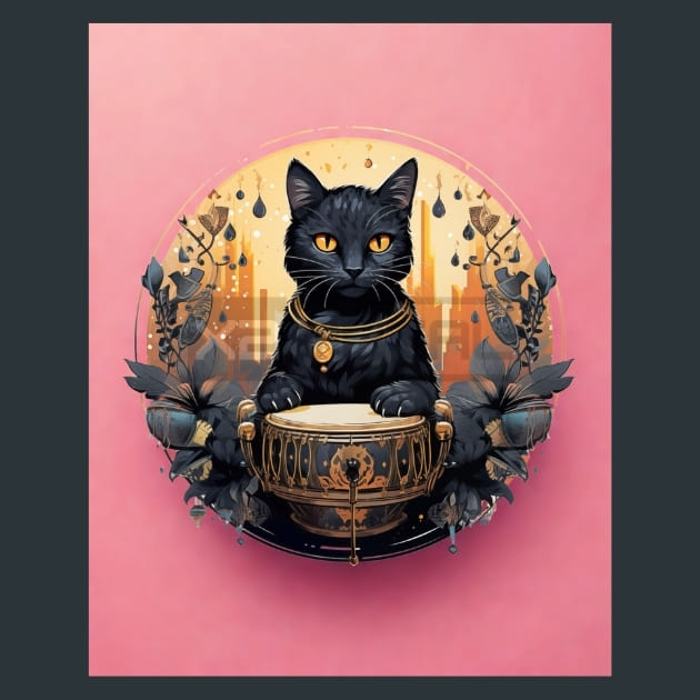 Feral Majesty Cat Metal Wall Art and Desktop Mouse Pad by X2Metal