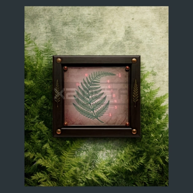 Fern_Diagram-Steampunk_metal_prints_posters_mouse_pads