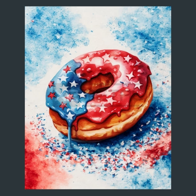Fireworks &amp; Freedom 10 Metal Wall Art and Desktop Mouse Pad by X2Metal
