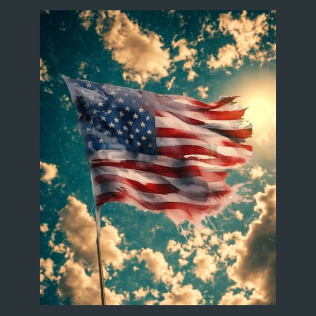 Fireworks &amp; Freedom 12 Metal Wall Art and Desktop Mouse Pad by X2Metal