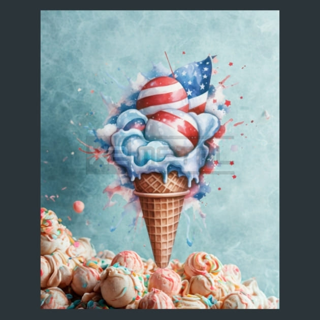 Fireworks &amp; Freedom 26 Metal Wall Art and Desktop Mouse Pad by X2Metal