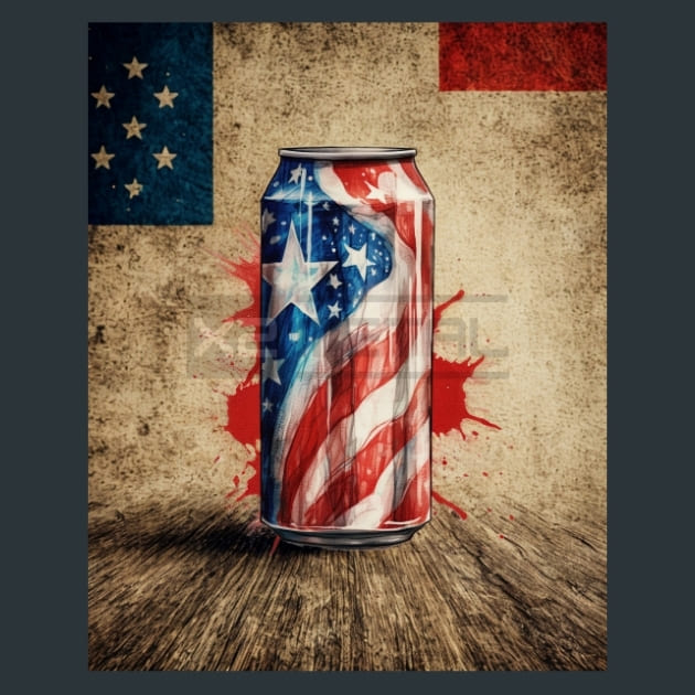Fireworks &amp; Freedom 5 Metal Wall Art and Desktop Mouse Pad by X2Metal