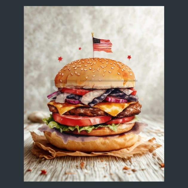 Fireworks &amp; Freedom 6 Metal Wall Art and Desktop Mouse Pad by X2Metal