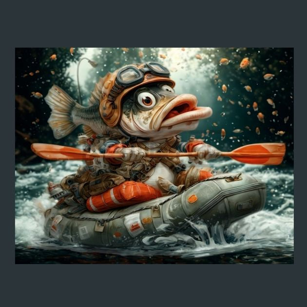 Fishing-Canoe-Fish-boat-6-Metal-Prints
