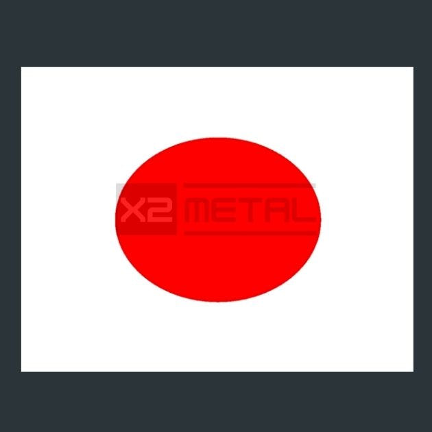 Flag 10 Japan Metal Wall Art and Desktop Mouse Pad by X2Metal